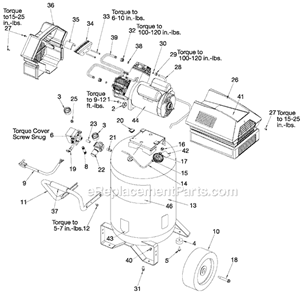 Page A Diagram and Parts List for 919-16778 Type 2 Black and Decker Compressor